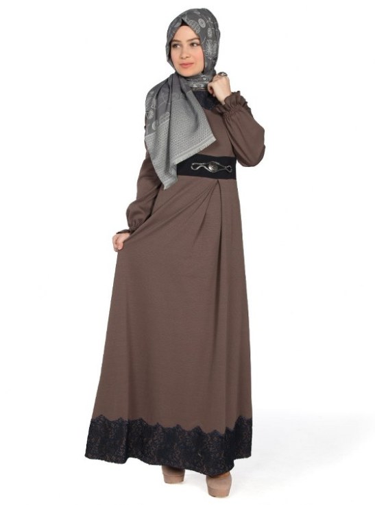 long-brown-hijab-dress