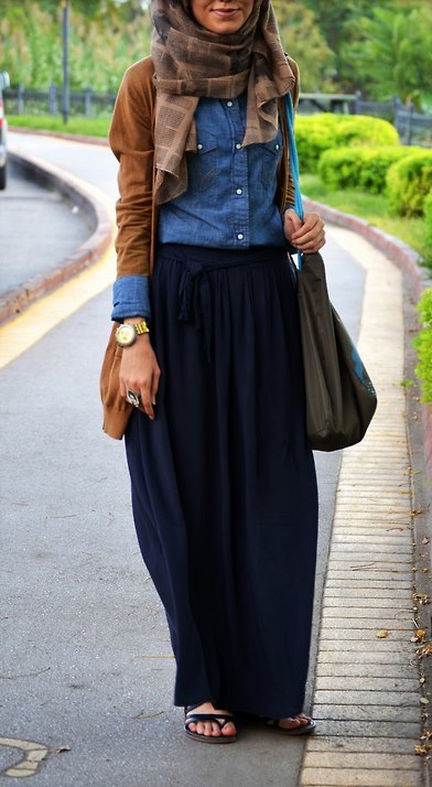 simple chic hijab style