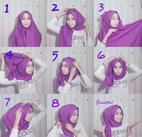 tutorial hijab chic