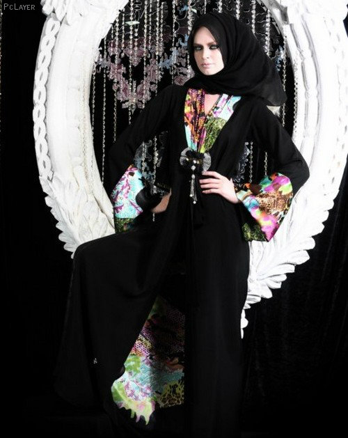 colorful abaya design