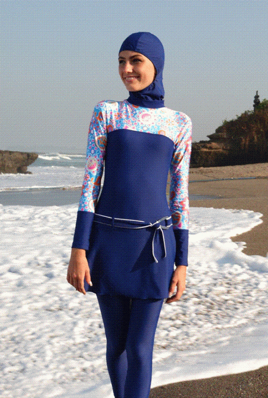 dark blue Islamic Swim Suit