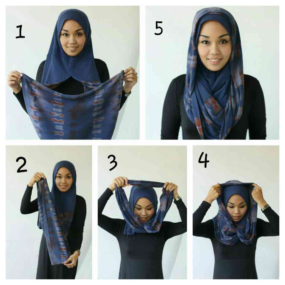 Tutorial Hijab Segi Empat Untuk Sehari Hari Tutorial Hijab Paling
