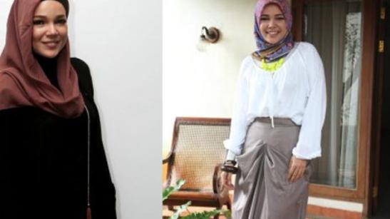 simple dewi sandra hijab style