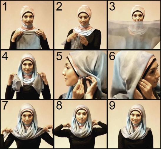simple tutorial hijab